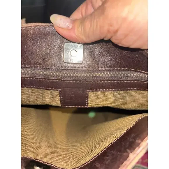 Fendi Zucca Small Shoulder Tote - Picture 6 of 7